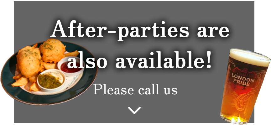Wedding receptions are also available! Please call us.